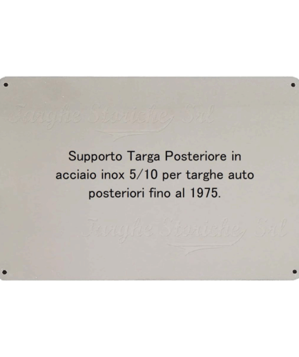 Base targa posteriore per veicoli d'epoca dal 1952 al 1975