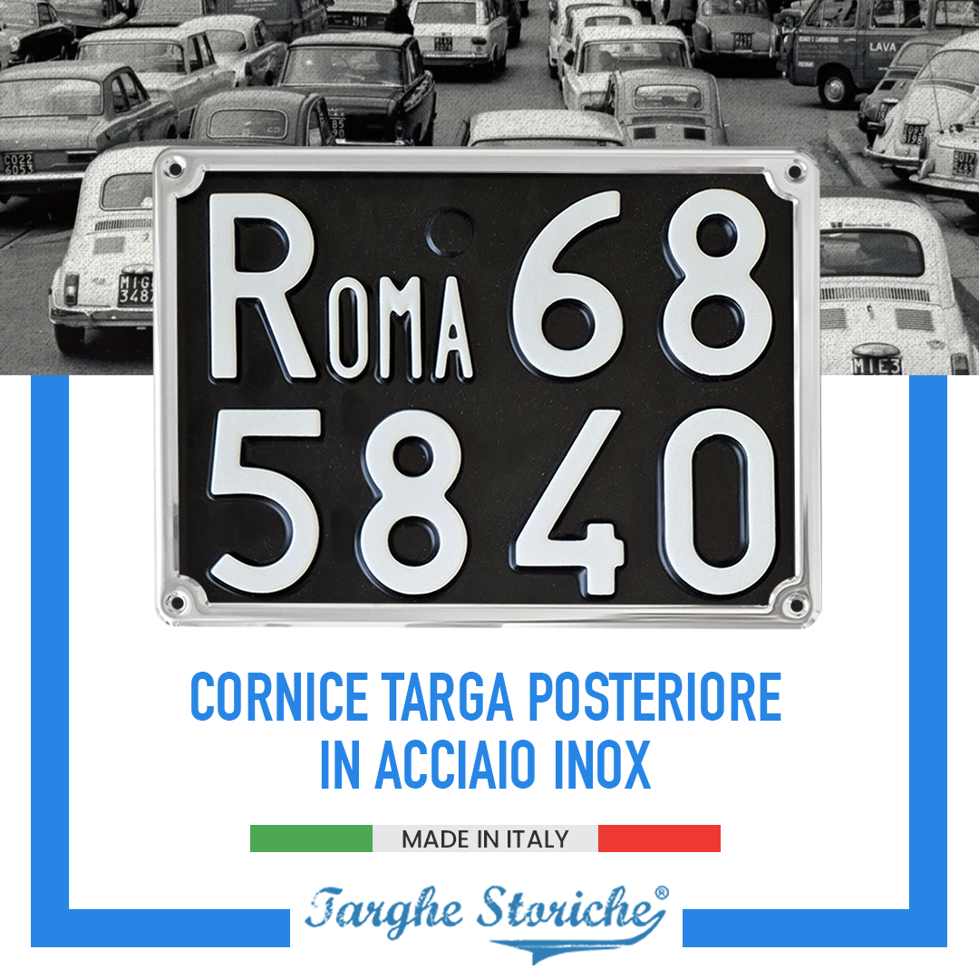 Portatarga acciaio 5