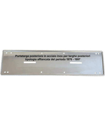Portatarga per targa posteriore per veicoli dal 1976 al 1997 - Modello per targa caratteri su unica linea