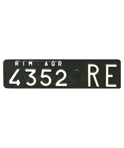 Targa Rimorchio Agricolo in Plastica dal 1963 al 1984