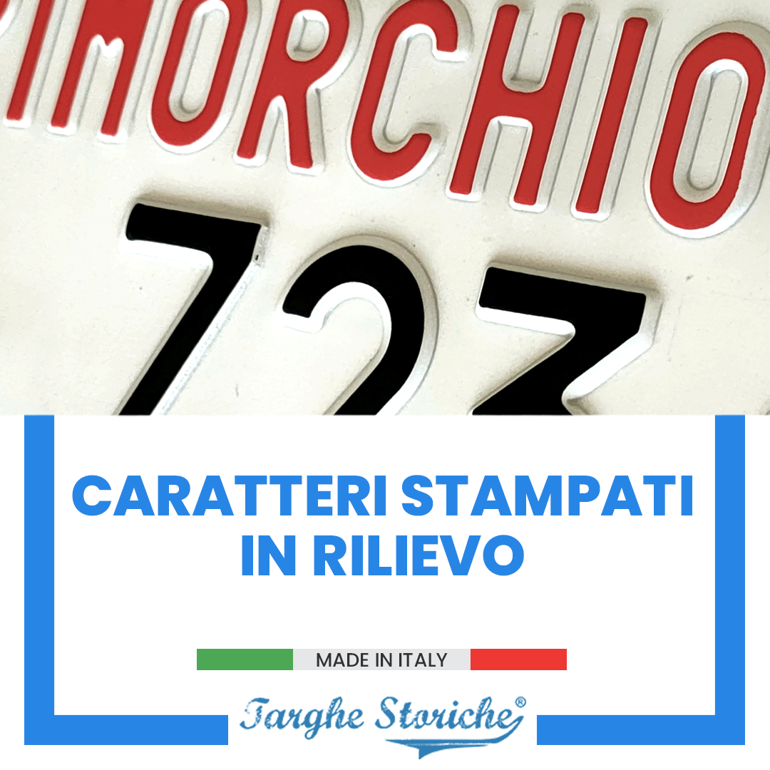 Targa per rimorchi 85-94 antichizzata 4