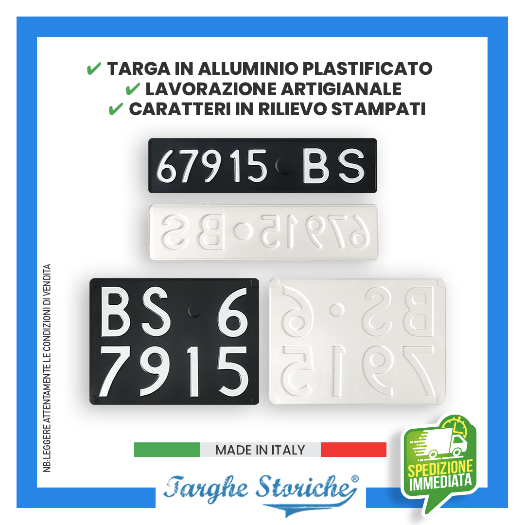 coppia targhe auto KIT 52-59 2