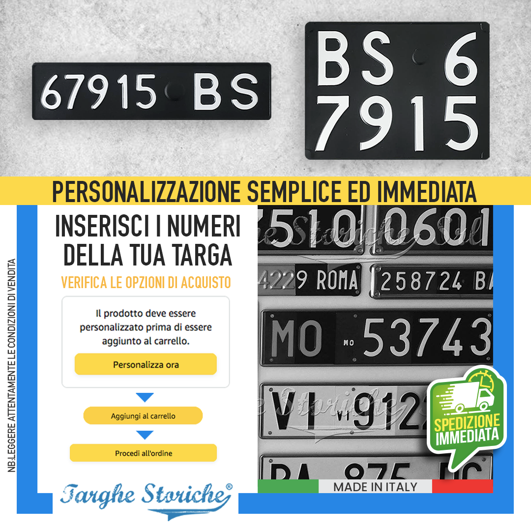 coppia targhe auto KIT 52-59 3