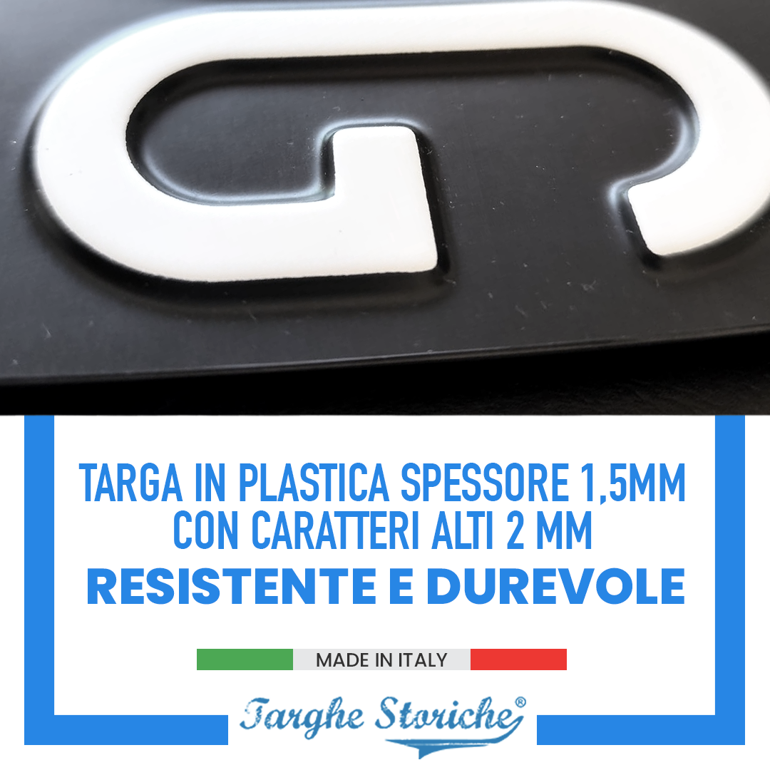 targa posteriore affiancata 76-84 4