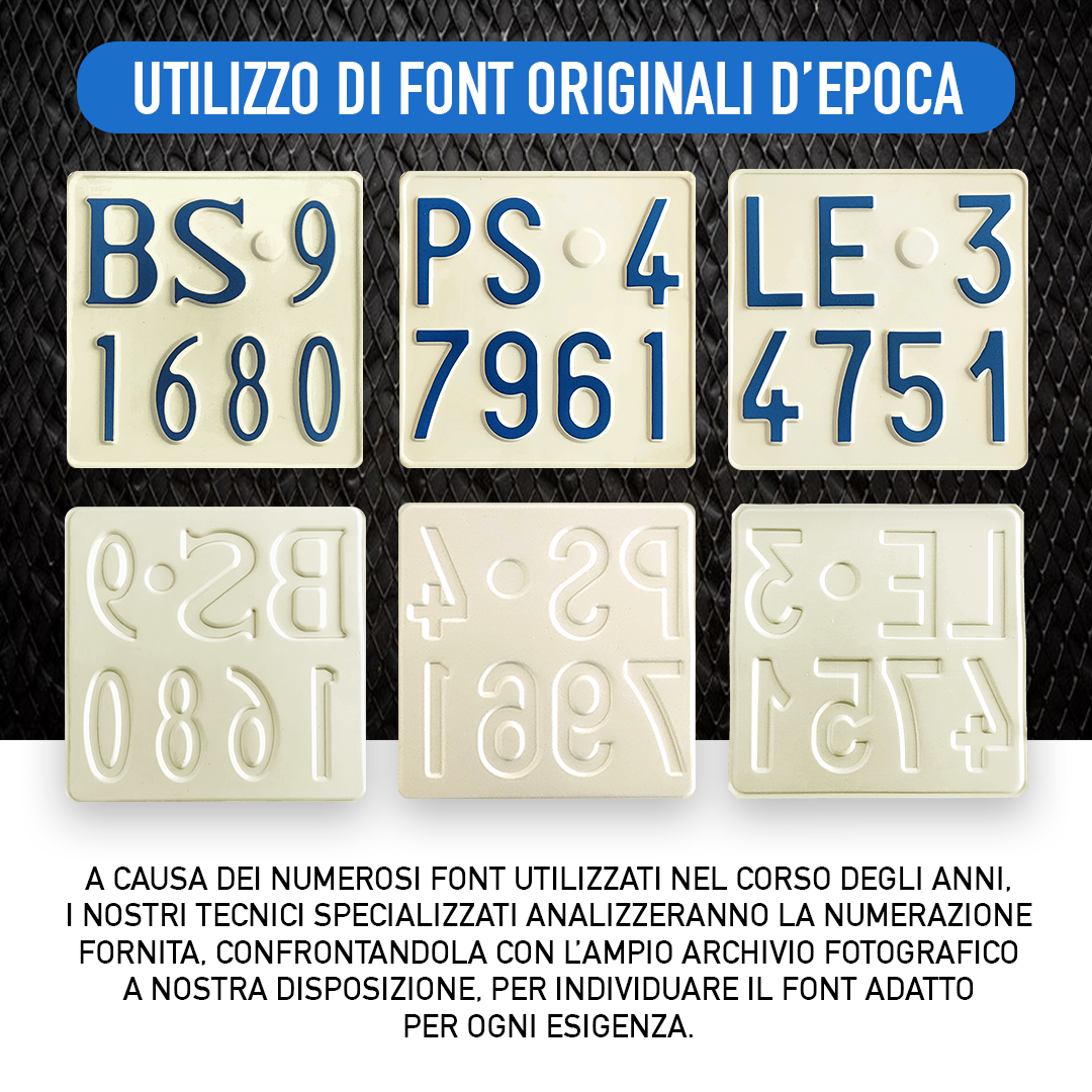 targhe 3 font antichizzate