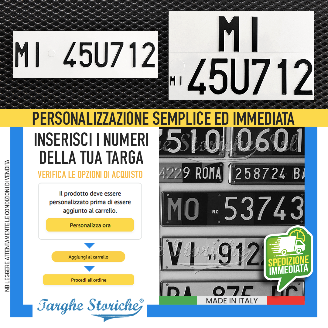 targhe auto sovrapposta doppia 2