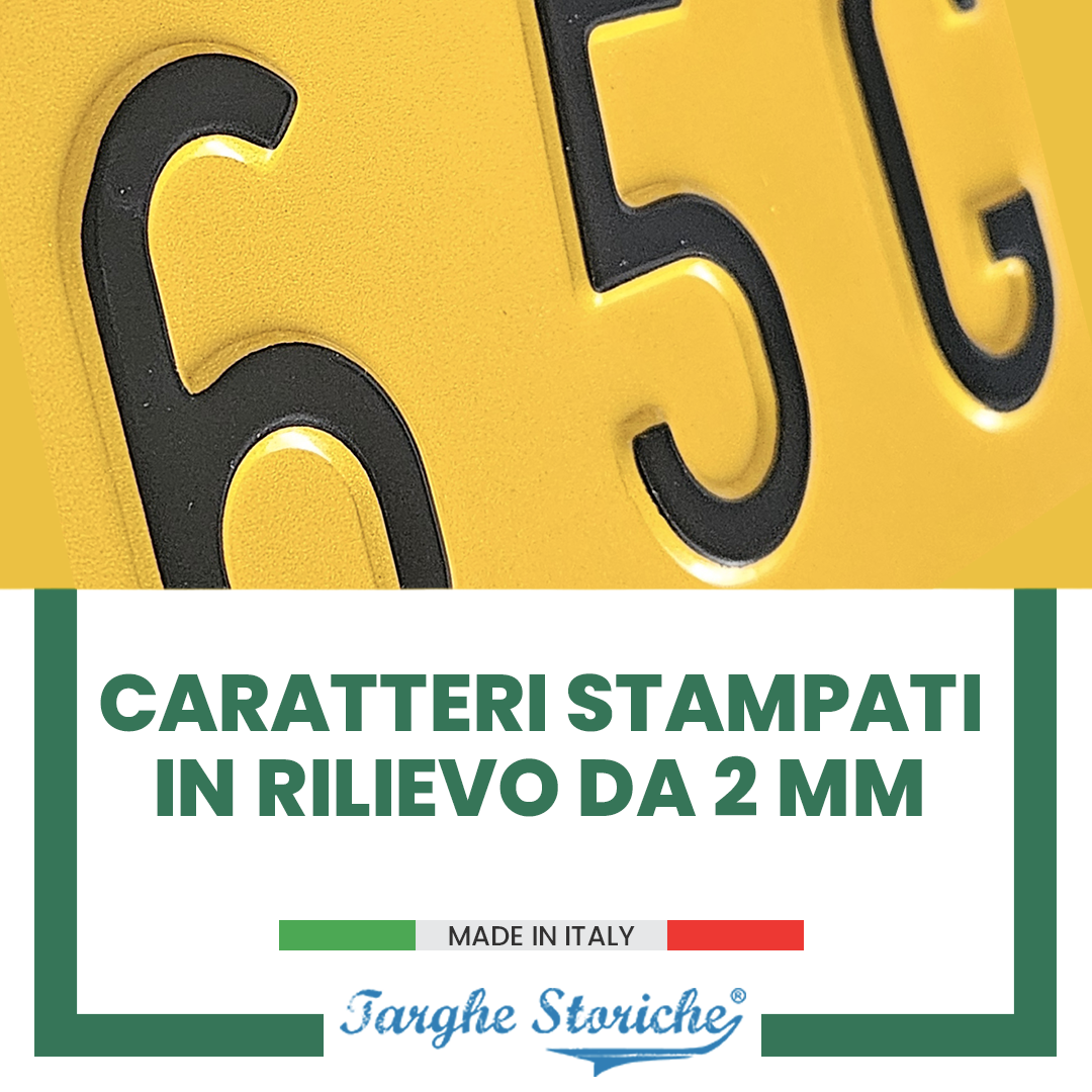 targhe mezzi agricoli dal 1995 alluminio reflex 4