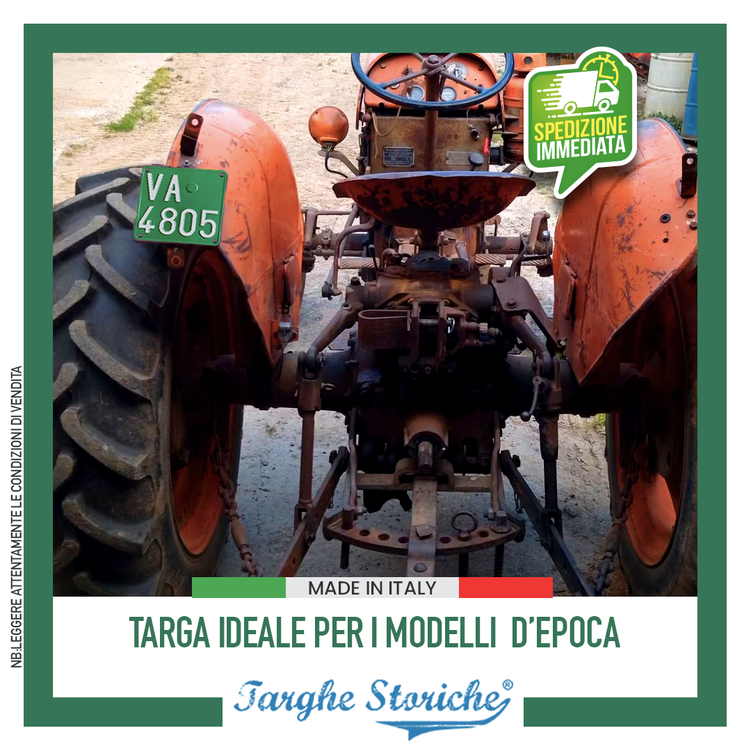 targhe mezzi agricoli fino al 62 colorazione origine 5