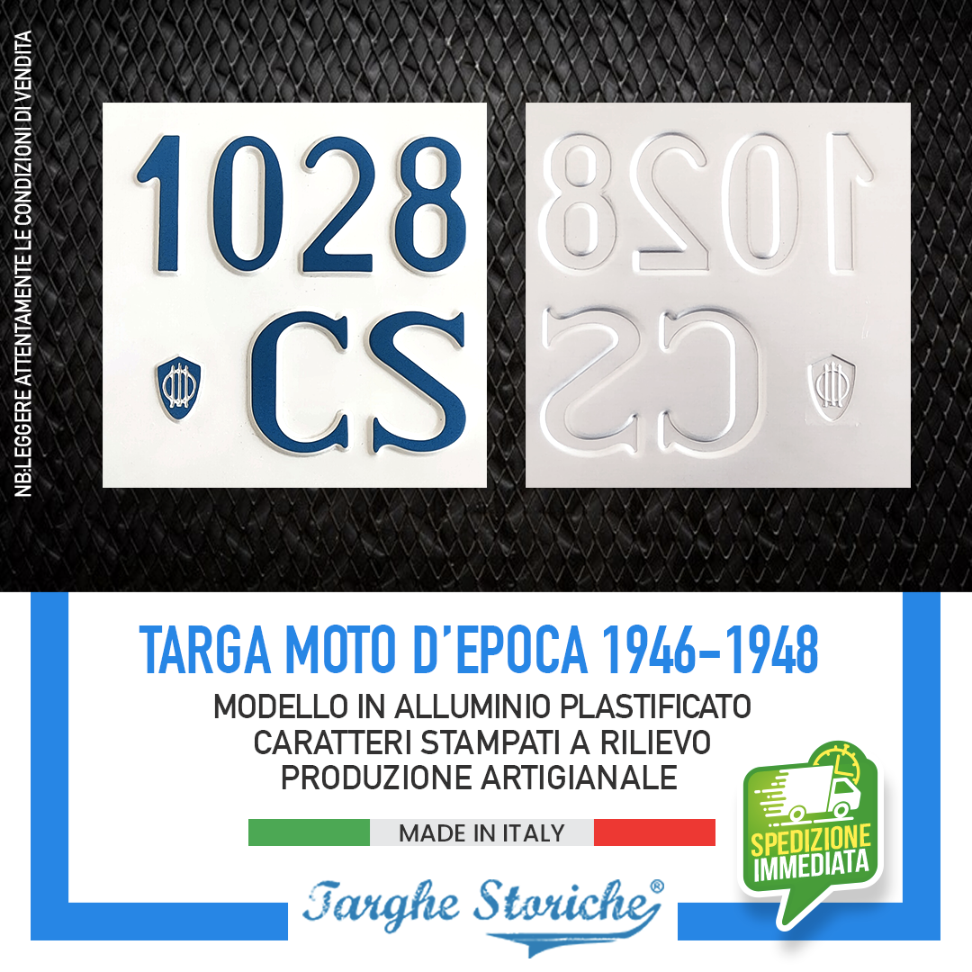 targhe moto COLORAZIONE ORIGINE 46-48 1