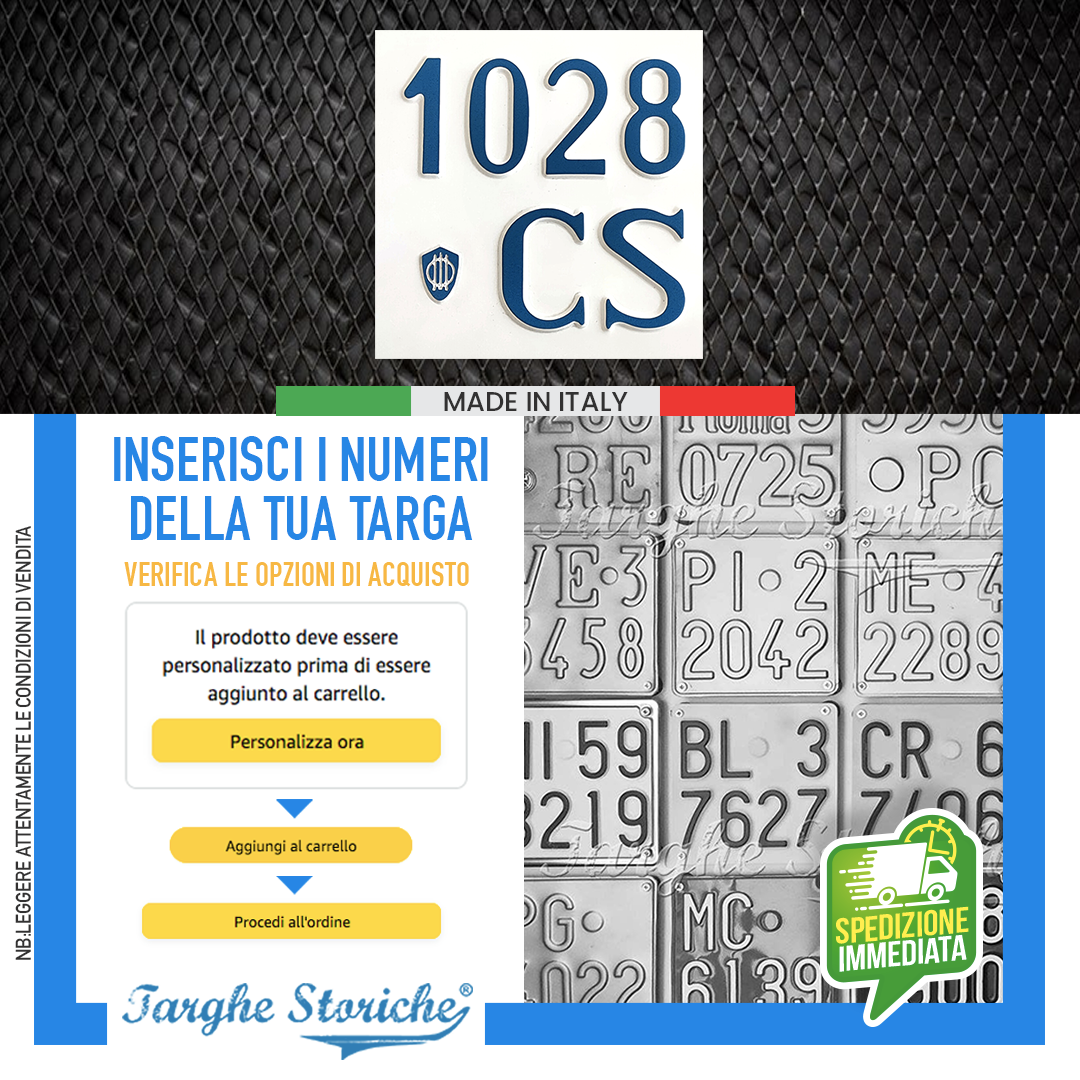 targhe moto COLORAZIONE ORIGINE 46-48 2