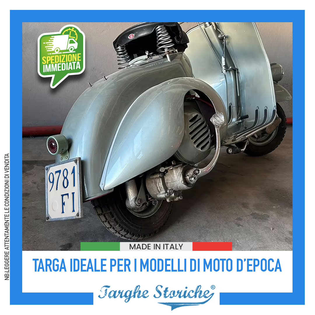 targhe moto COLORAZIONE ORIGINE 48-51 5