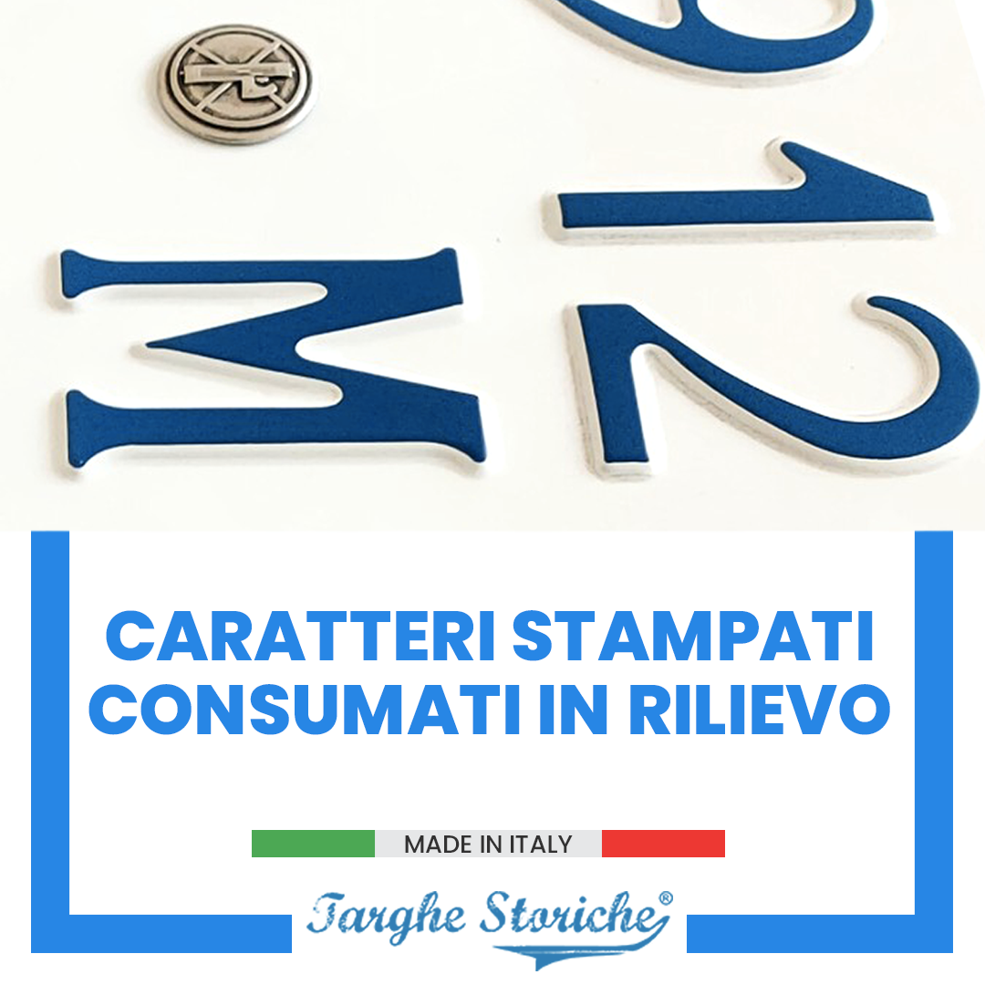 targhe moto COLORAZIONE ORIGINE fino al 45 4