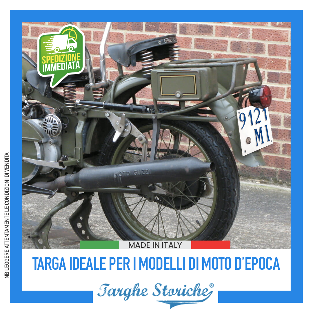 targhe moto COLORAZIONE ORIGINE fino al 45 5
