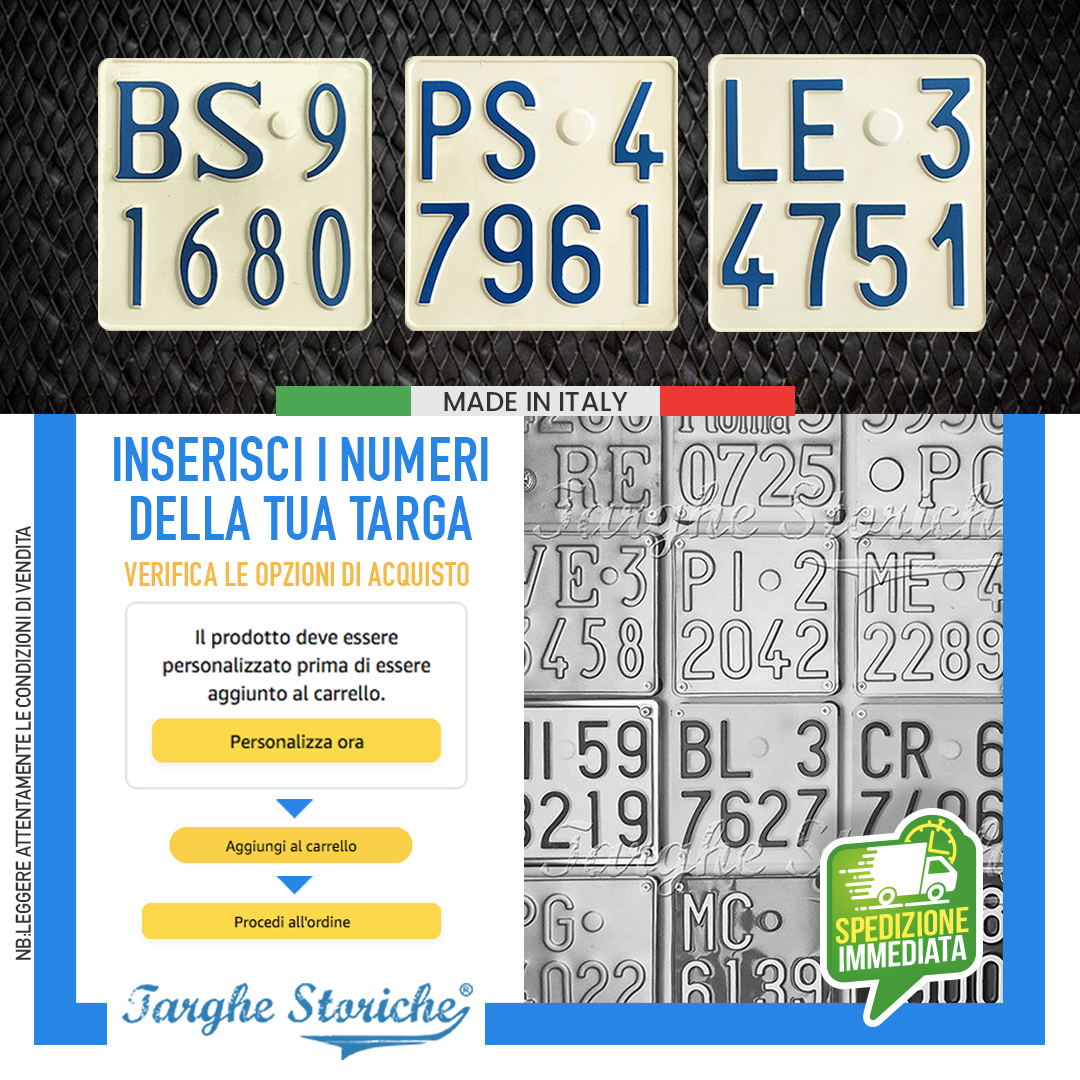 targhe moto antichizzata 60-62 2