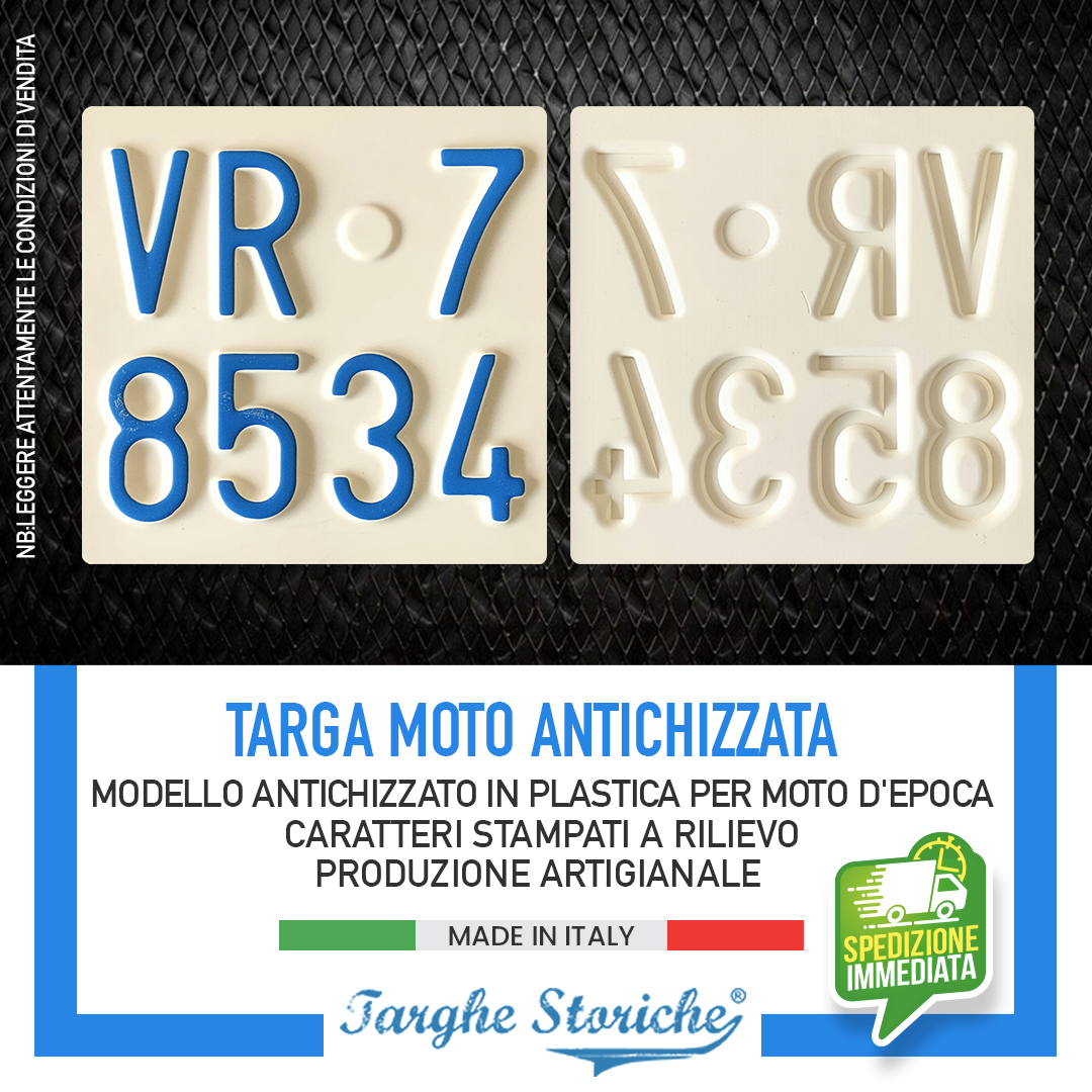 targhe moto antichizzata 63-84 1