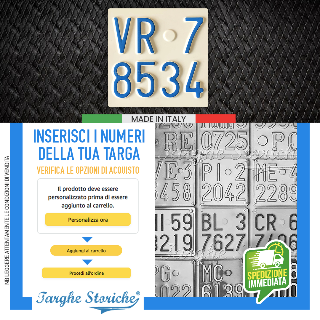 targhe moto antichizzata 63-84 2