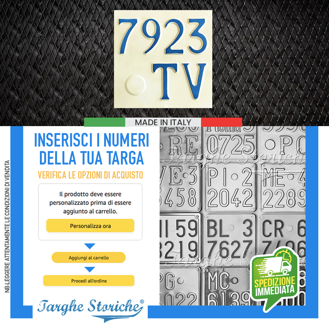 targhe moto antichizzata consumati plastica 48-51 2