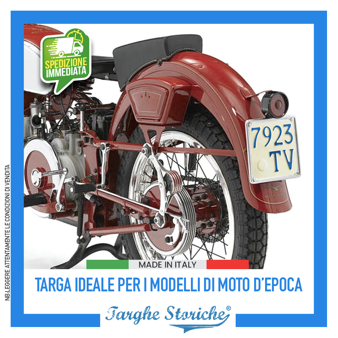 targhe moto antichizzata consumati plastica 48-51 5