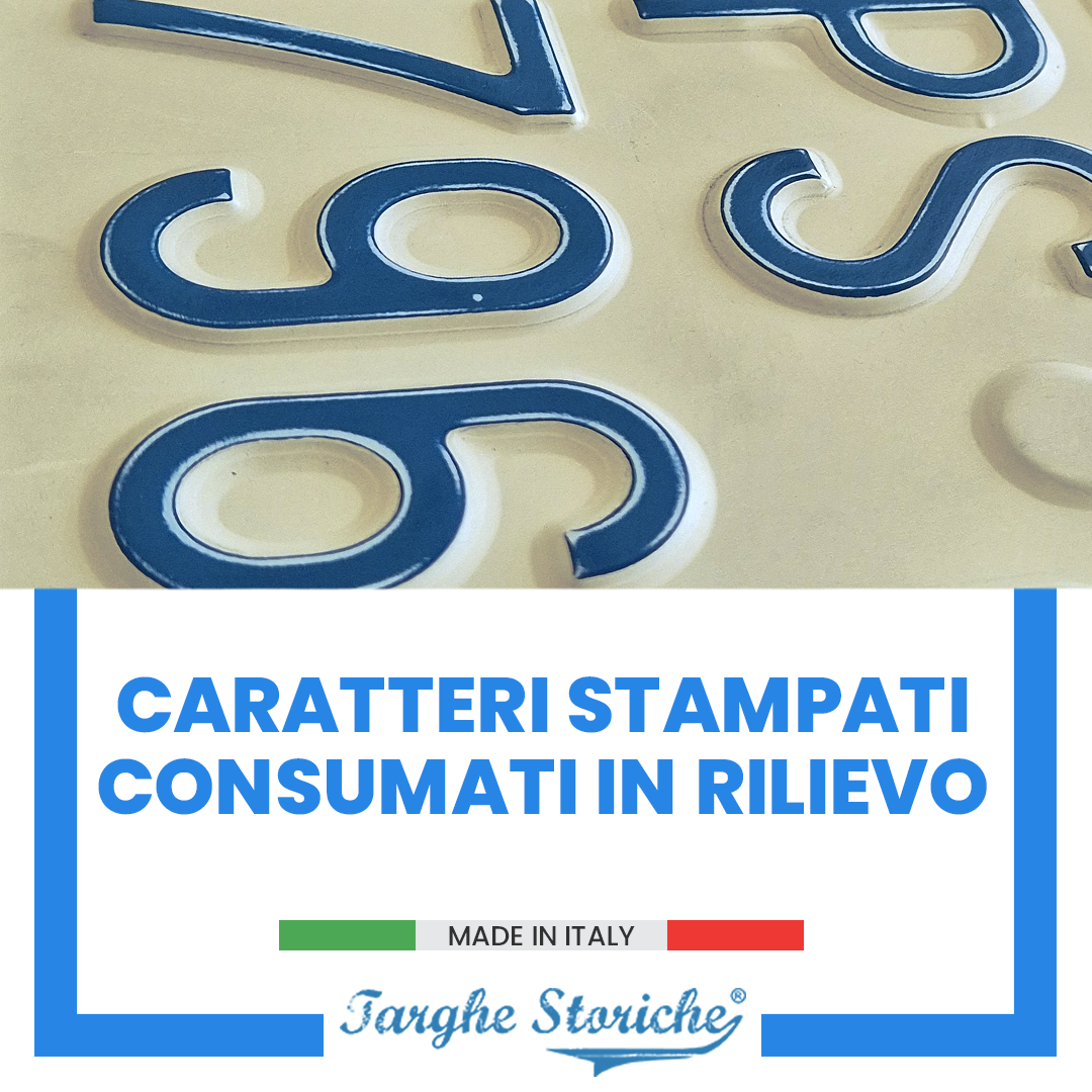 targhe moto antichizzata consumati plastica 60-62 3