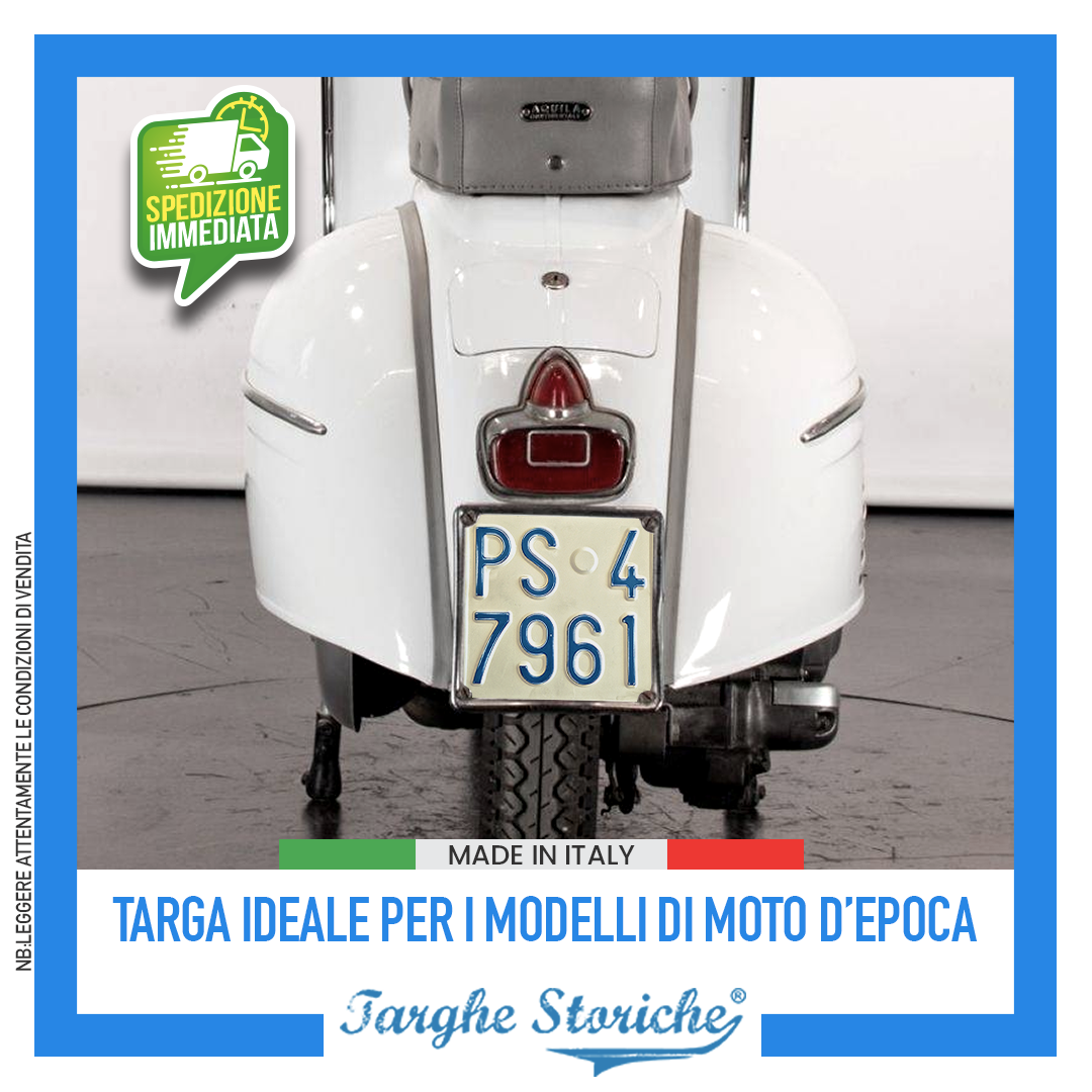 targhe moto antichizzata consumati plastica 60-62 5