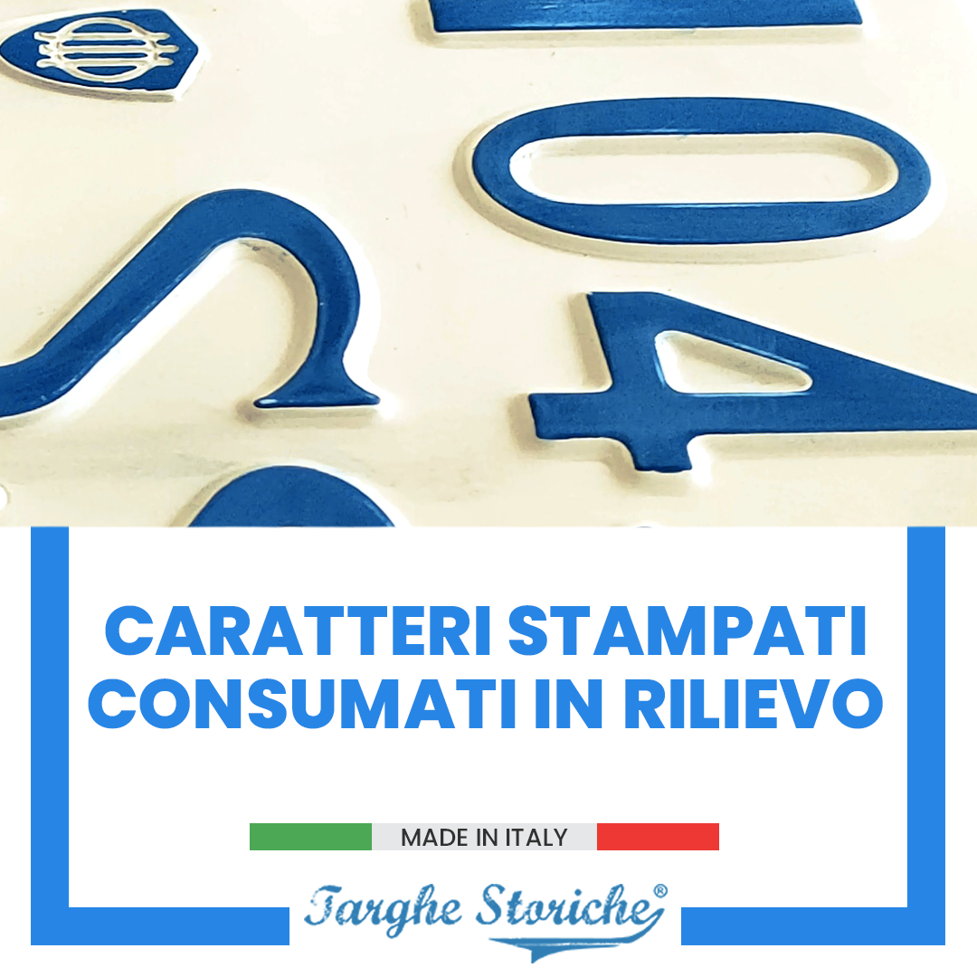 targhe moto antichizzata plastica 46-48 4