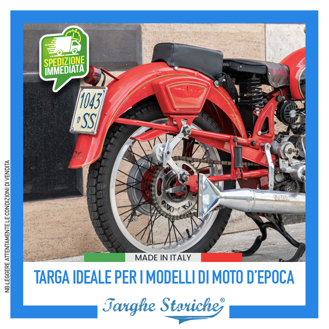 targhe moto antichizzata plastica 46-48 5