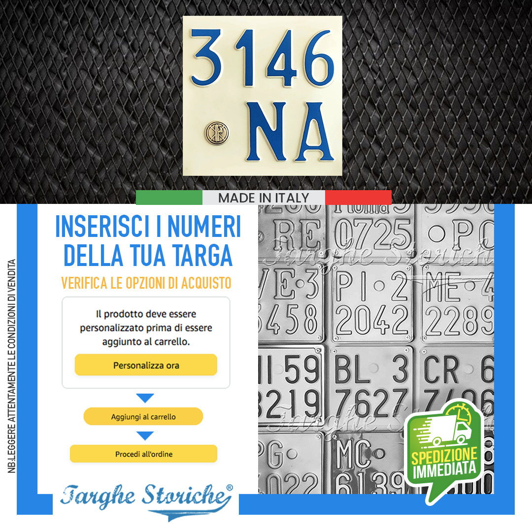 targhe moto antichizzata plastica fino al 45 2