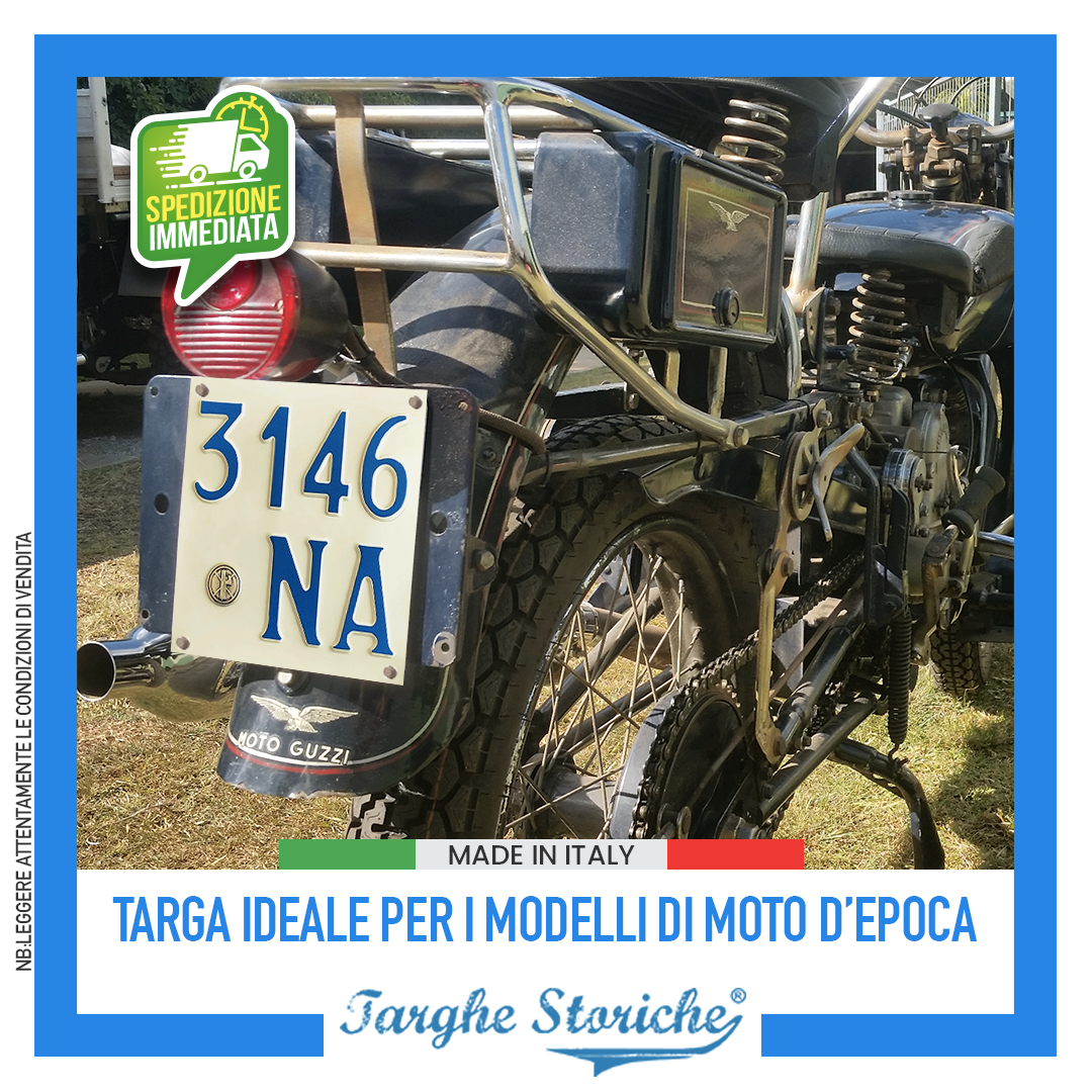 targhe moto antichizzata plastica fino al 45 5
