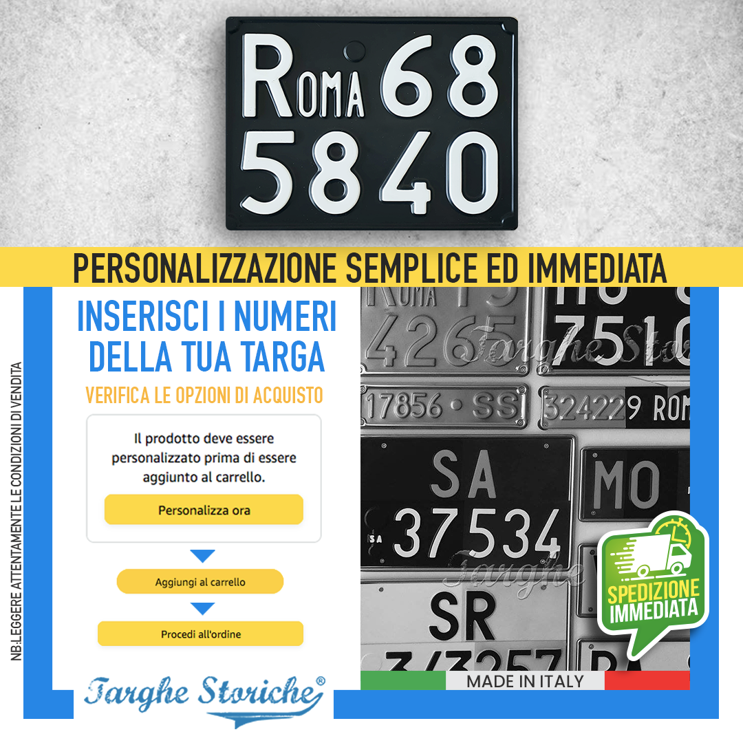 targhe posteriori plastica 63-84 2