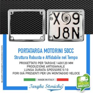Portatarga Motorini e Scooter 50cc